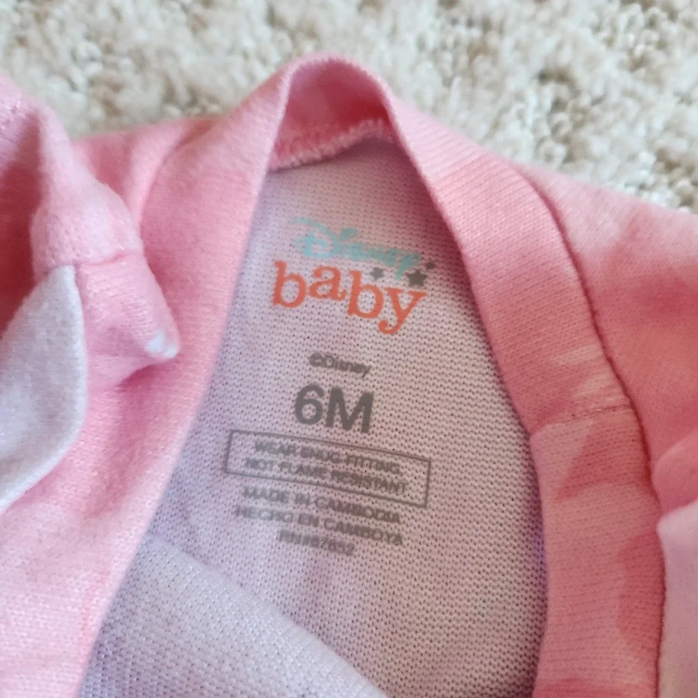Disney Baby Bambi Thumper size 6M Romper Pajamas‎ and shirt set